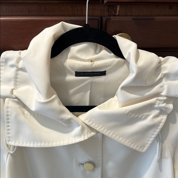 ELIE TAHARI CREAM AMAZING SWING JACKET SIZE S/P - Picture 14 of 16